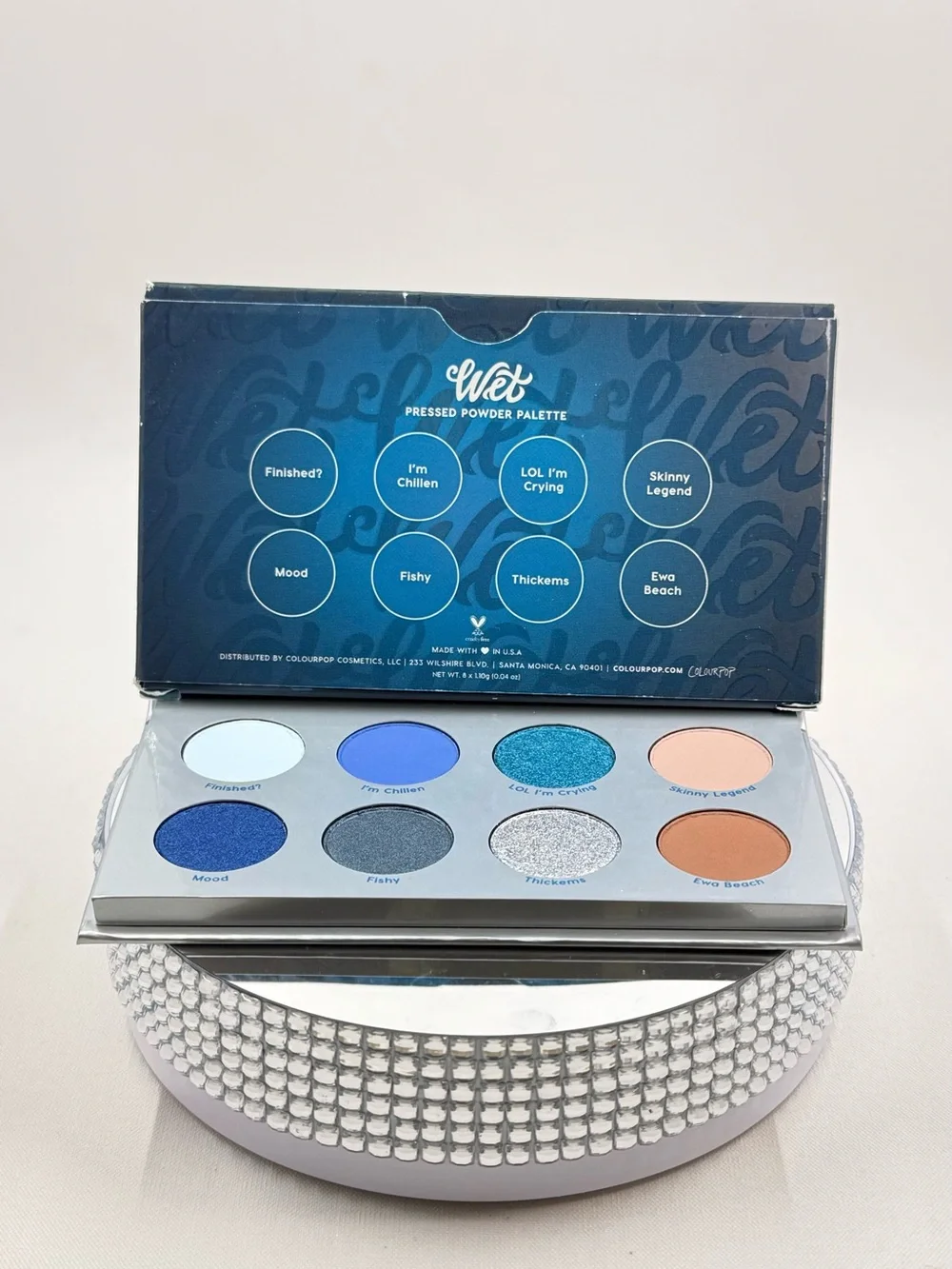 Colourpop Blue & Peach Eyeshadow Palette BNIB